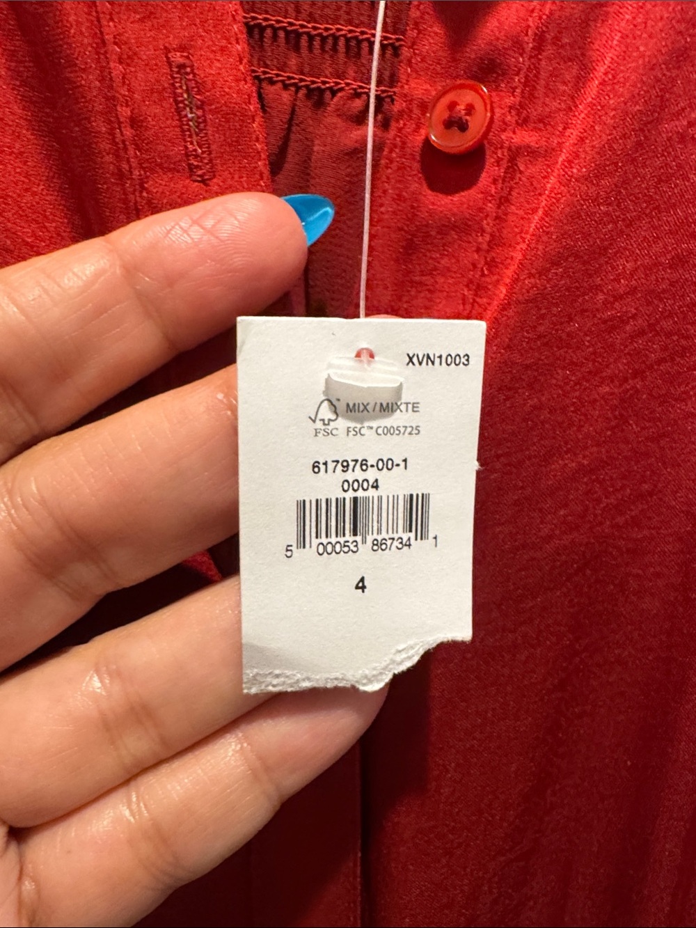 Banana Republic Sleeveless lined Button-Front Maxi Dress in Deep Red - Picture 4 of 10